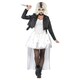 image 2 of Bride of Chucky Womens/Ladies Tiffany Lace Costume Set | White | White/Black | S | 1