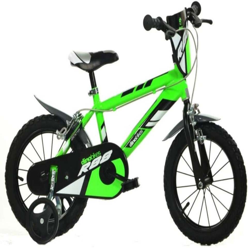 Dino R88 14" Kids Bike - Green