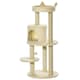 image 6 of PawHut 104cm Cat Tree Condo Tower with Scratching Post Perch Ball, Cream