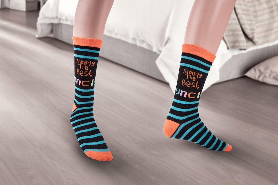 image 1 of Simply The Best Uncle Socks Simply & Fathers Day Gifts & Christmas Gift | Multi
