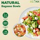 image 3 of ECONX 100Pcs Biodegradable Bagasse Bowls 6oz White Sugarcane Disposable Bowl