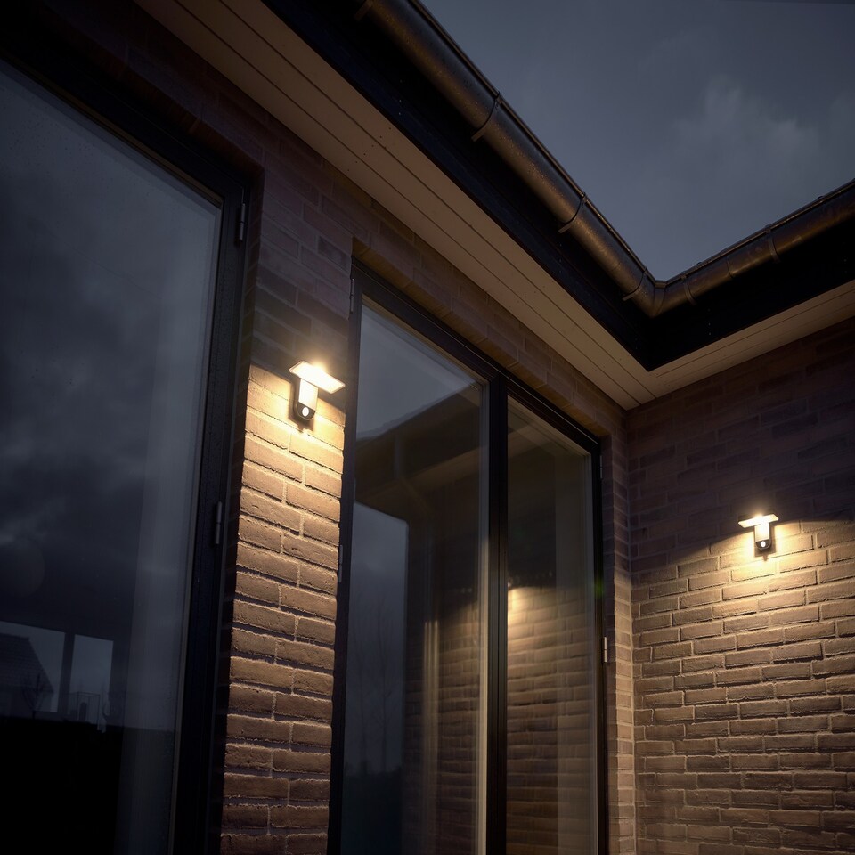 image 1 of Rica Square Solar | Wall light | Black | Black | Black