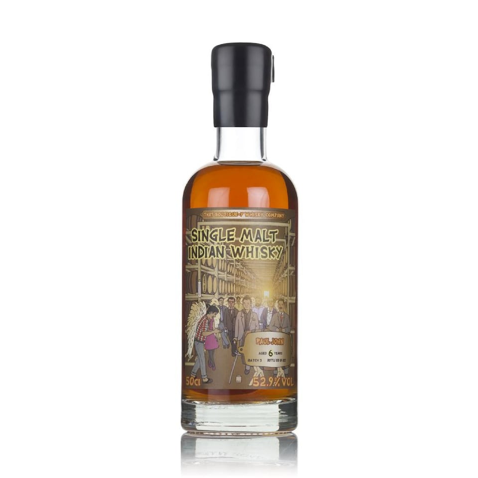 image 1 of Paul John - That Boutique-Y Whisky Company Batch No. 3 2012 6 year old Whisky | Multi | New | smoky peat, caramel, sea salt, chocolate ice-cream, dark chocolate chips, peaty embers, red berries, brown sugar, black pepper | 1