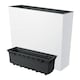image 4 of 58cm Urbi Case Tall Rectangular Planter | White | White & Set of 1 | 1