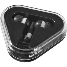 Bullet Rebel Earbuds - Solid Black/White - 6 x 6.5 x 1.7 cm
