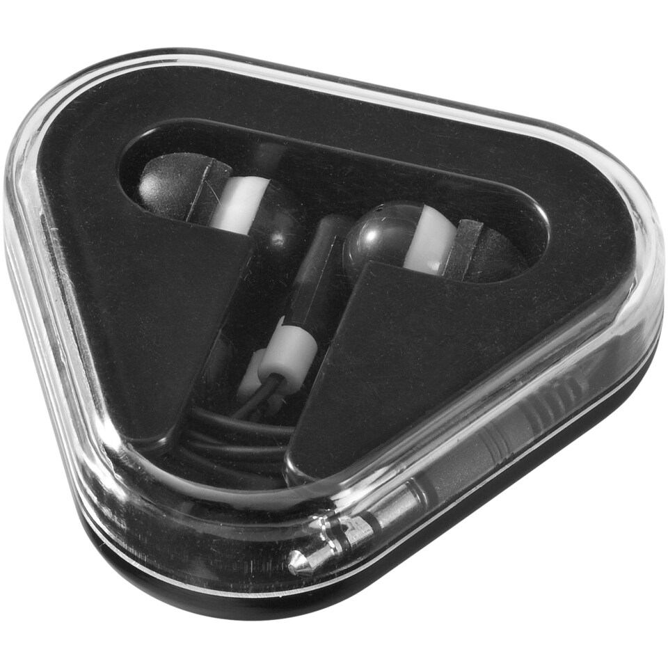 image 1 of Bullet Rebel Earbuds - Solid Black/White - 6 x 6.5 x 1.7 cm