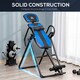 image 7 of HOMCOM Foldable Gravity Inversion Table, Fitness Bench w/ Soft Ankle Cushions