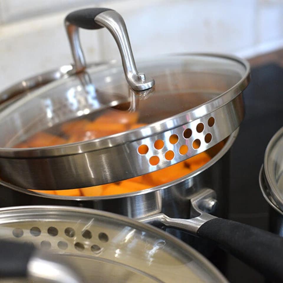 image 1 of Stoven Soft Touch Induction 18cm Saucepan With Lid