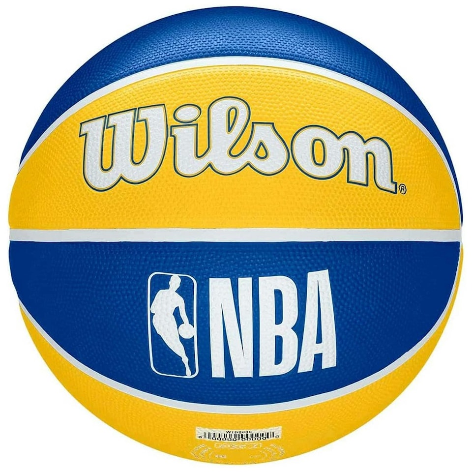 image 1 of Wilson Golden State Warriors Basketball - Yellow/Blue - 7