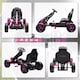 image 9 of AIYAPLAY Pedal Go Kart, Ride on Racer with Freewheel System, Brake, Non-Slip EVA Wheels, Metal Frame, Go Kart for Kids Ages 3-6 Years | Pink