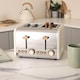 image 4 of Hamilton Beach Scandi Kettle & Toaster Set - Cream