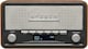image 2 of Vintage Style Stereo DAB/DAB+ & FM Radio – Grey Wood Cabinet, Bluetooth, Clock Radio Alarm, AUX IN for Smart Phone/Tablet / MP3 Player – Mains or Battery