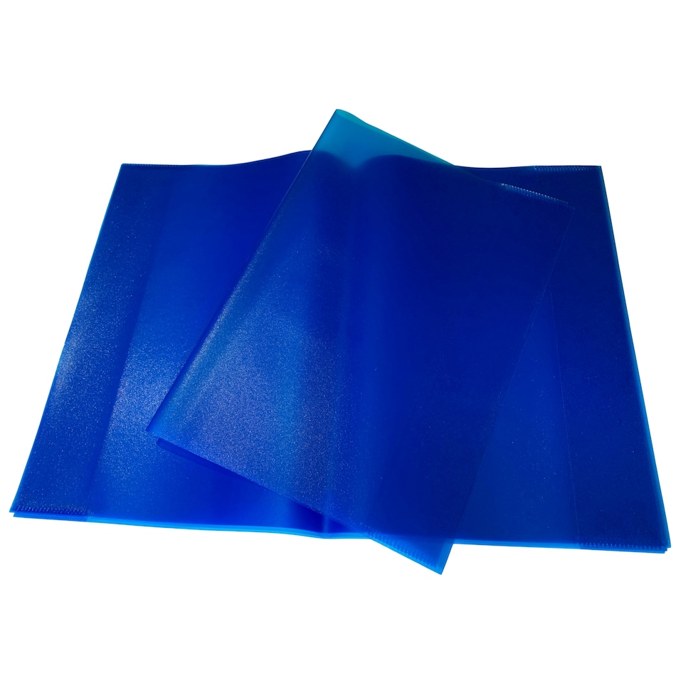 image 1 of Pack of 10 A4 Frosted Blue Exercise Book Covers