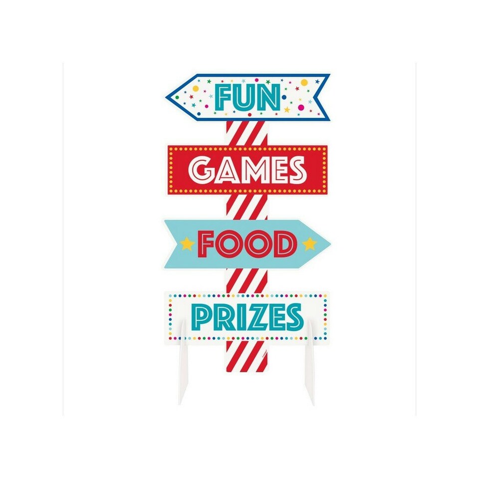 Unique Party Carnival Party Decoration - White/Red/Blue - One Size