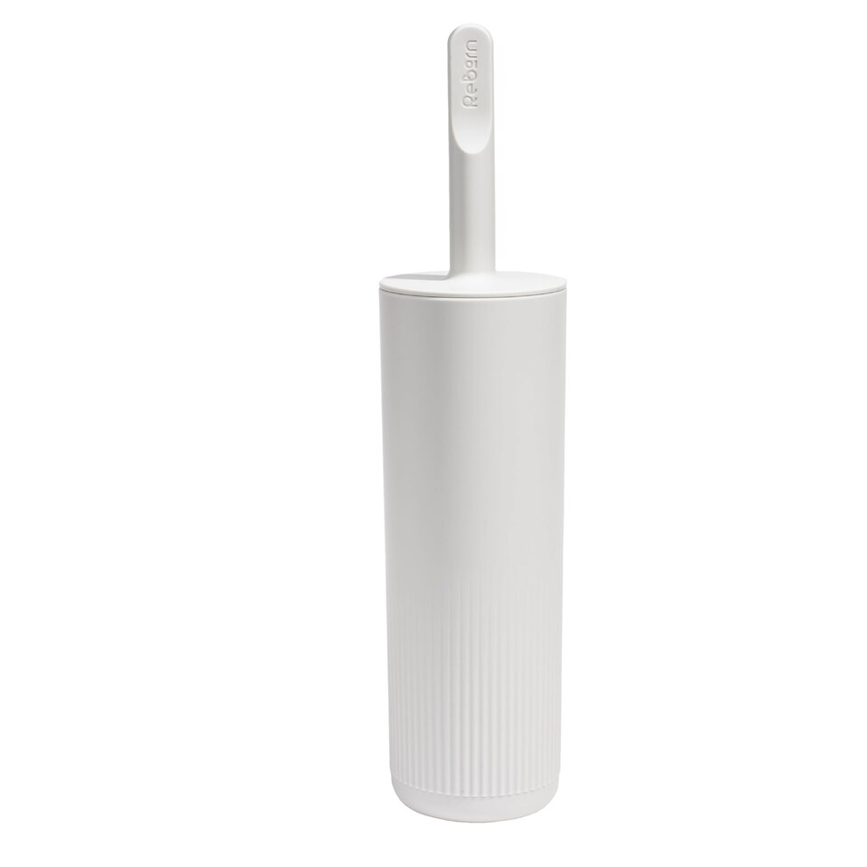 image 1 of Reborn Recycled Toilet Brush and Holder- Stone | Grey | Stone