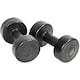 image 9 of Sit-Up Bench Cuttler - 6 positions, padded leg brace, foldable, inc. 2 dumbbells and elastic bands