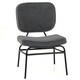 image 1 of COSTWAY Upholstered Accent Chair Reading Chair Grey Grey