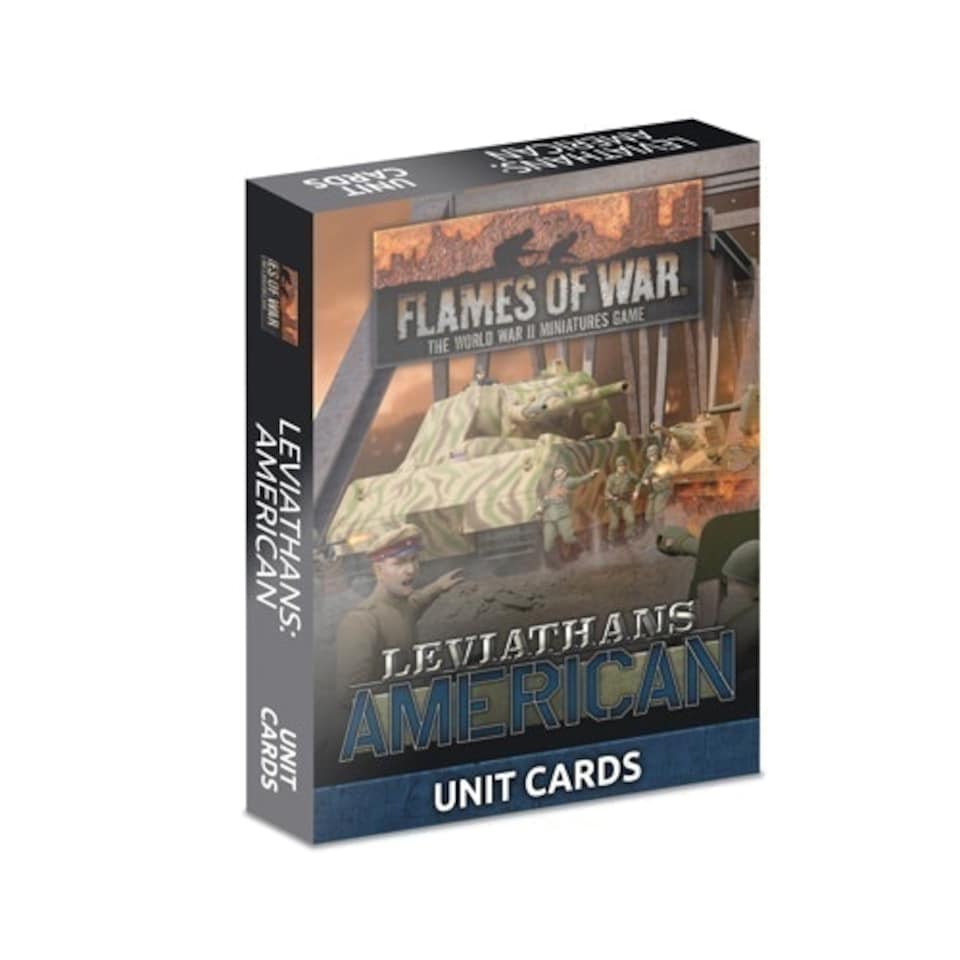 Late War Leviathans: American Unit Cards (33x Cards)