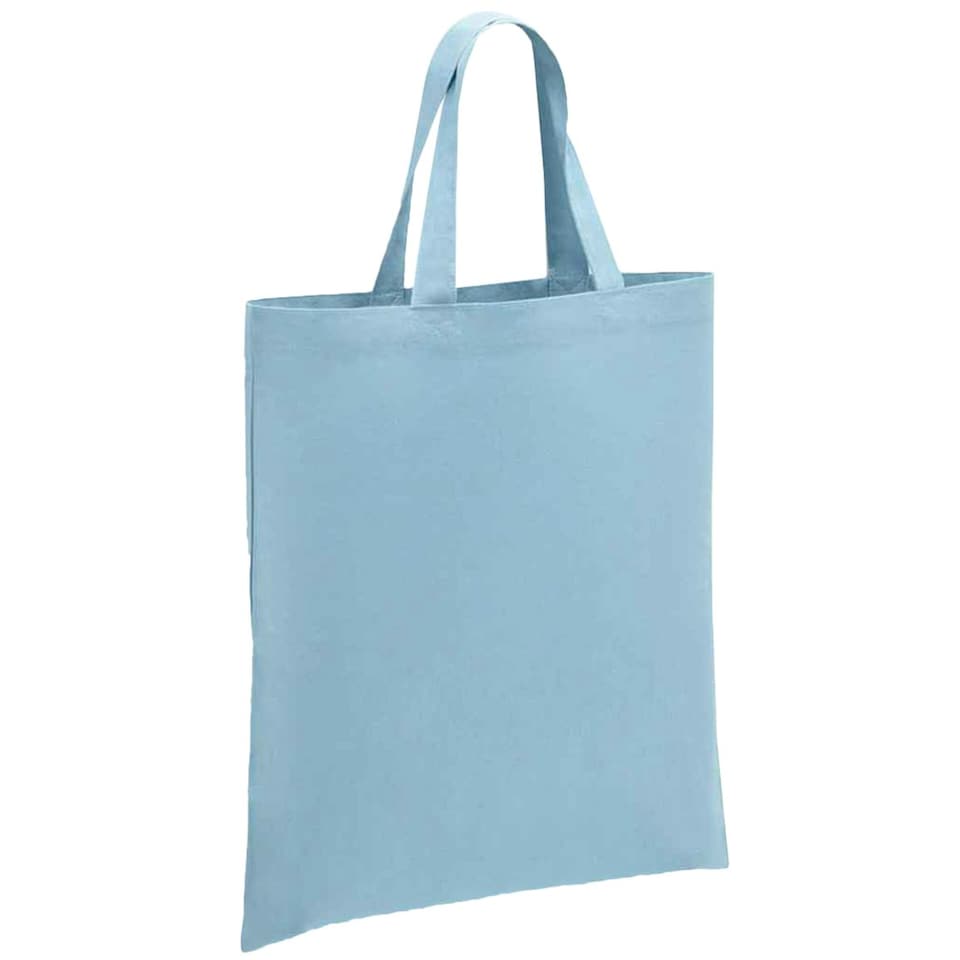 Brand Lab Cotton Short Handle Shopper Bag - Light Blue - One Size Blue