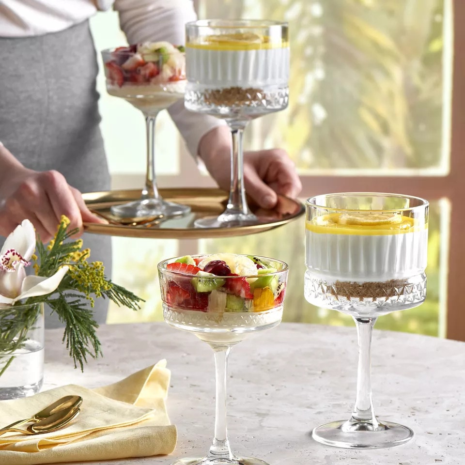 image 1 of Pasabahce Large Stemmed Cocktail Glasses Set - 500ml | Clear | 4