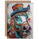 image 1 of Carnival Bridles Braids Horse Wife Birthday Card