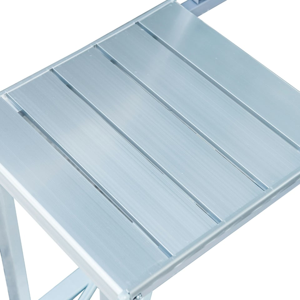 image 1 of Outsunny Portable Folding Trestle Camping Picnic Table Outdoor Chair Stools