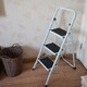 image 6 of Gr8 Home 3 Step Ladder Folding Stool Non Slip Tread Heavy Duty Steel Foldable Home DIY