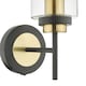 image 4 of Greig Black & Gold Bathroom Wall Light
