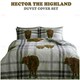 image 2 of Hector The Highland Duvet Cover Set Reversible Polycotton Beddings Multi | Double