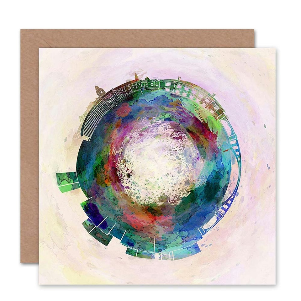 image 1 of Little World City Skyline Luxembourg Art Card