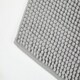 image 2 of Marlow Collection Soft Touch Non-Slip Bathroom Rug in Silver (45cm x 75cm)