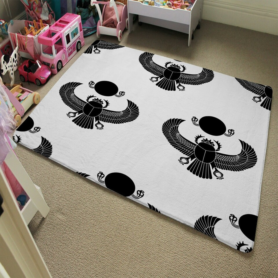 image 1 of Scarab Silhouette (Rug) Black | Medium: 80x150cm