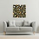 image 2 of Yellow  Green Triangles (Canvas Print) 77 x 77 x 4cm