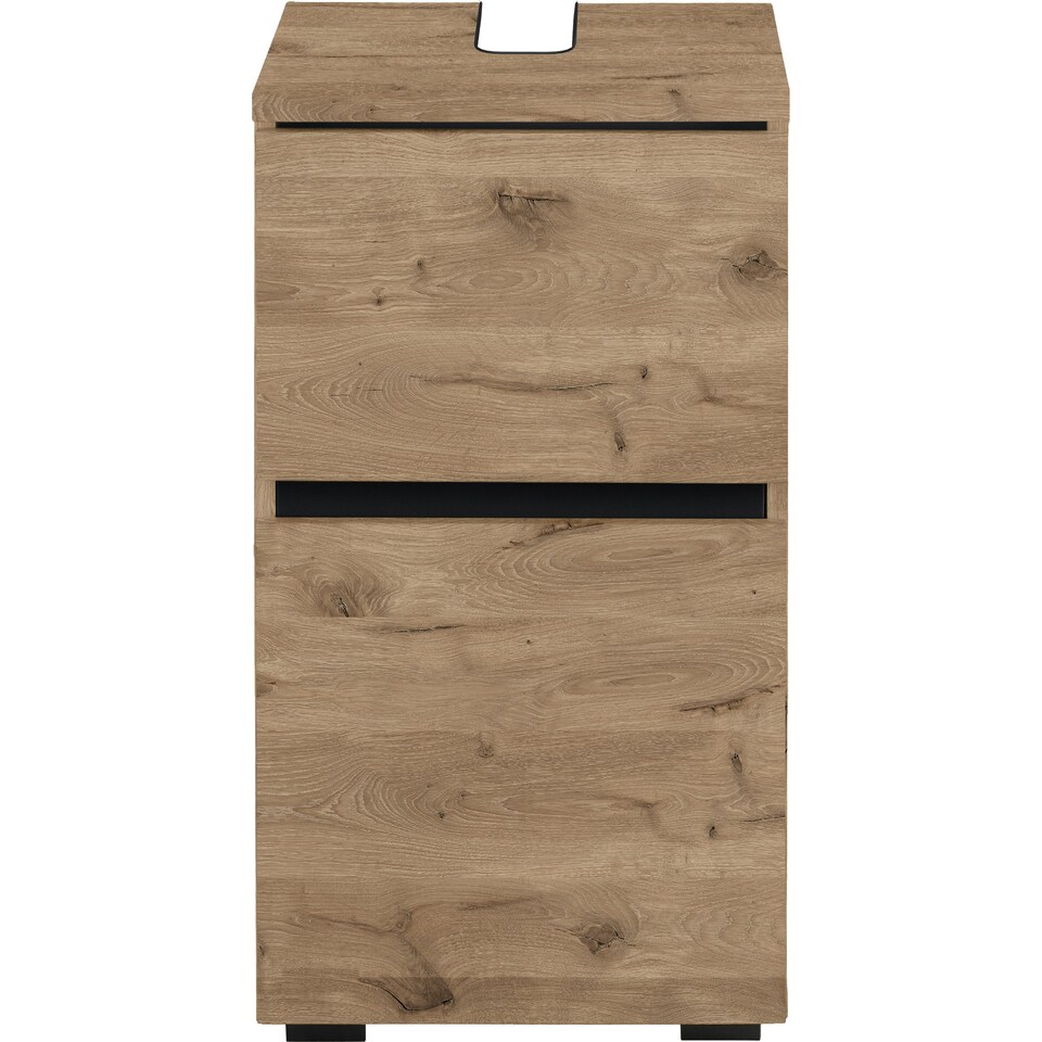 image 1 of Alby Midi Cabinet with 4 Doors White White | White/Honey