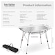 image 6 of Camping Table Tina - foldable, height-adjustable - Black