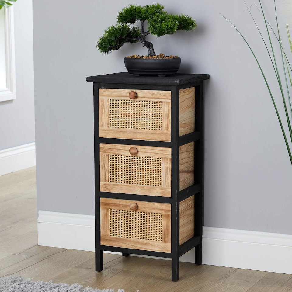 image 1 of Solid Wooden Storage Chest Of Drawers Organiser Rustic Fully Assembled | Multi