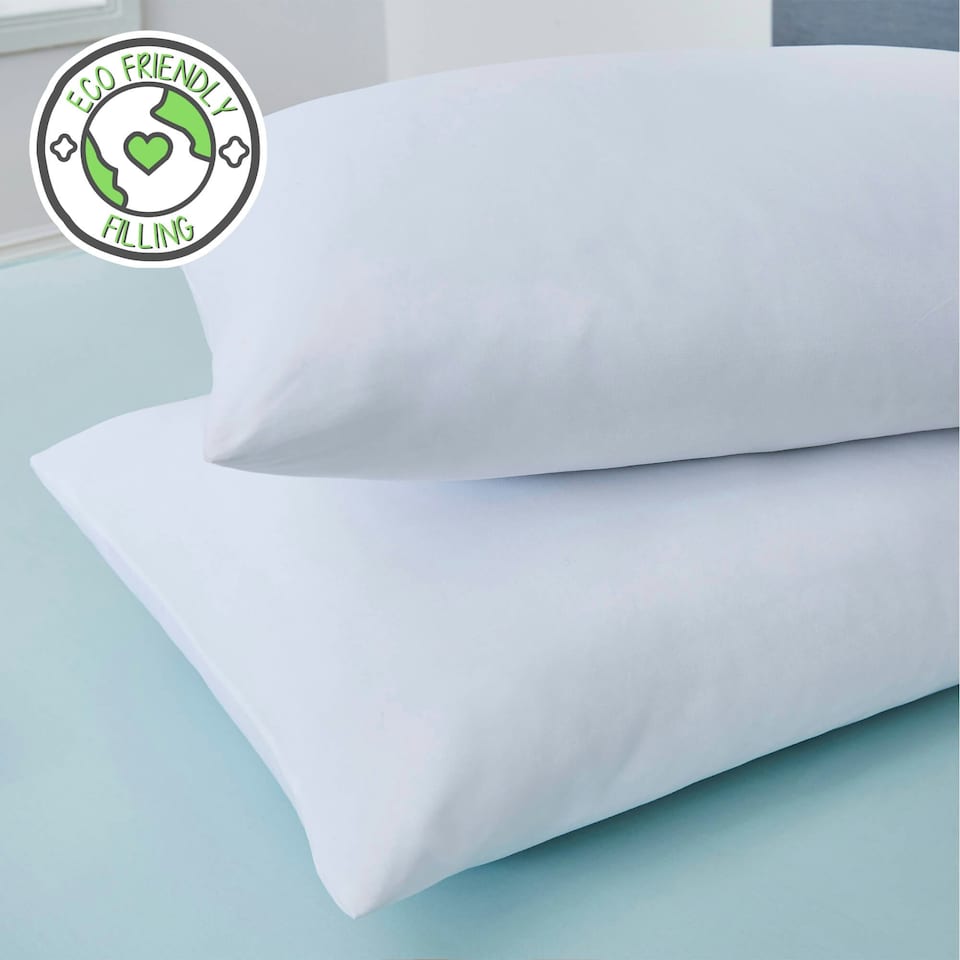 image 1 of Snug Chill Out Bed Pillows, 2 Pack, Lightweight and Breathable