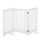 image 1 of PawHut 155cm Expandable 3-Panel Freestanding Dog Pet Gate w/ Latched Door White