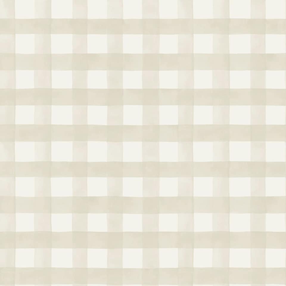 image 1 of Holden Décor Watercolour Gingham Wallpaper - Beige - One Size Brown