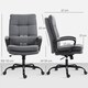image 7 of HOMCOM Fabric Office Chair, Computer Desk Chair for Home, Charcoal Grey Grey