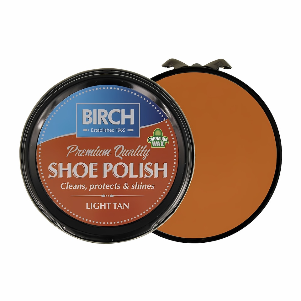 image 1 of BIRCH Traditional Shoe Polish - Wax-Based for Leather Conditioning 50ml