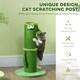 image 3 of PawHut Cat Scratcher Post Indoor with Sisal Rope, 63cm Tall, Green