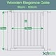 image 3 of Safetots Wooden Elegance Gate, Natural, 95cm - 103cm, Pressure Fit Safety Gate, 73cm Extra Wide Doorway, Easy Installation