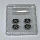 image 3 of BNDS Custom Wheel Parts Wheel and Tyre Set Black Chrome 1:64 MOT Hobby BC26404SBC