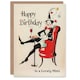 image 1 of Lovely Mimi Laughing French Clown Party Non Binary Birthday Card