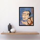 image 4 of Man Portrait From Interlocking Bodies Kuniyoshi Framed Wall Art Print 12X16"