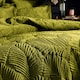 image 3 of Paoletti Palmeria Quilted Velvet Double Duvet Cover Set