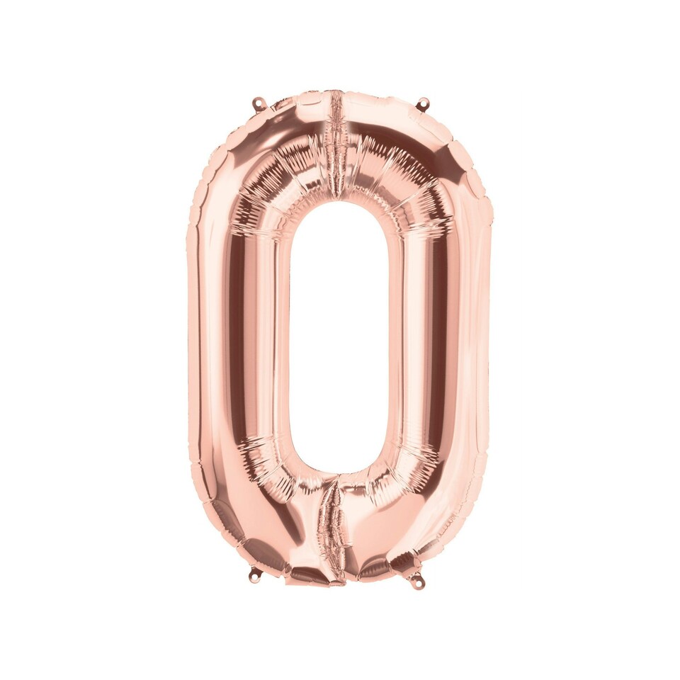 Realmax O Foil Balloon - Rose Gold - One Size