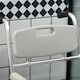 image 9 of HOMCOM Personal Mobility Assist Waterproof Shower Commode Wheelchair Grey Grey