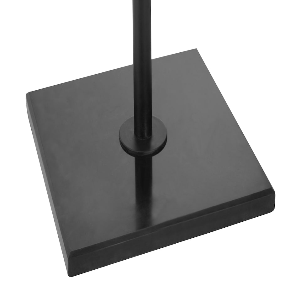 image 1 of Interiors by Premier Iron and Crystal Table Lamp Black